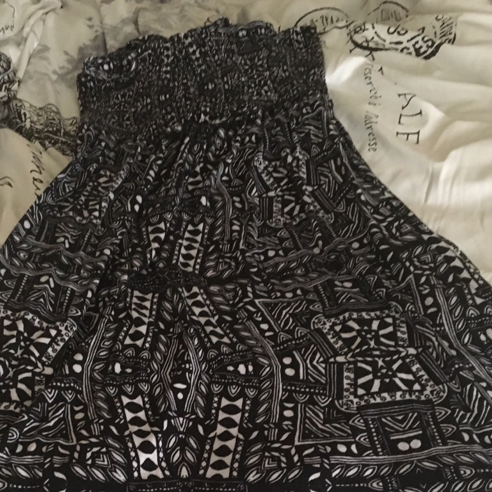 Black and white summer dress